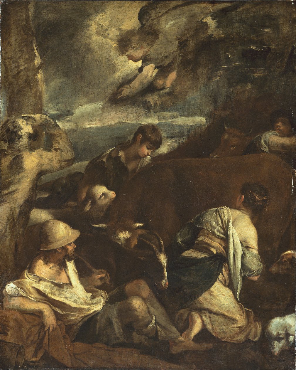 Anunciação aos Pastores, c. 1710. de Unbekannt