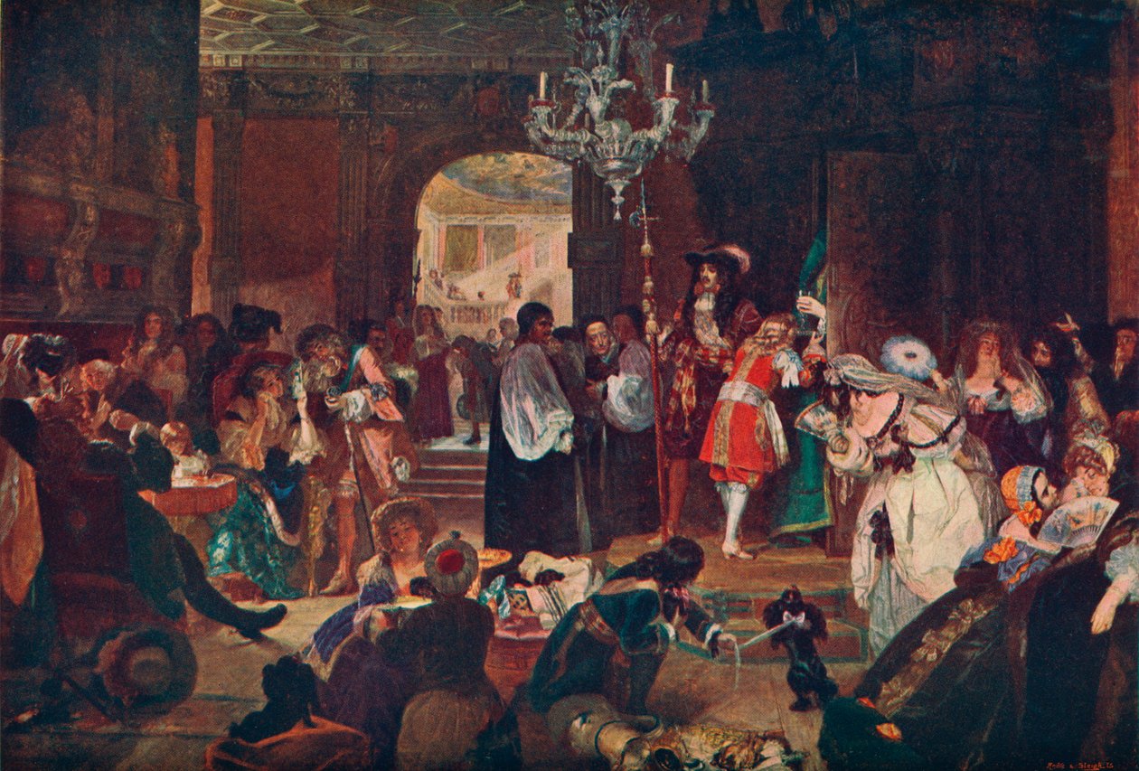 Antecâmara em Whitehall durante os momentos de morte de Carlos II, 1685 1905 de Unbekannt