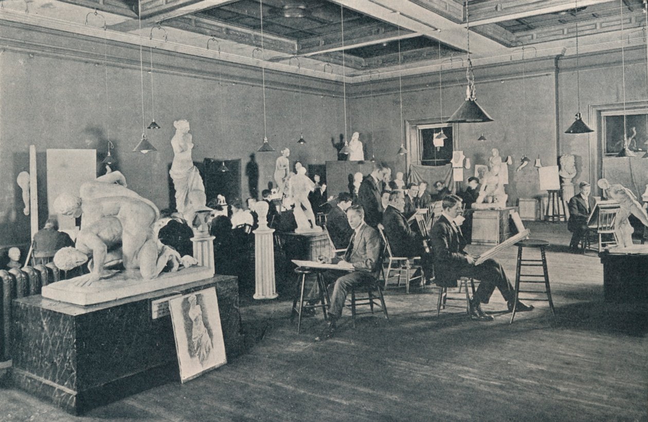 Classes de antiguidades e de vida no Ontario College of Art, Toronto, c1913 de Unbekannt