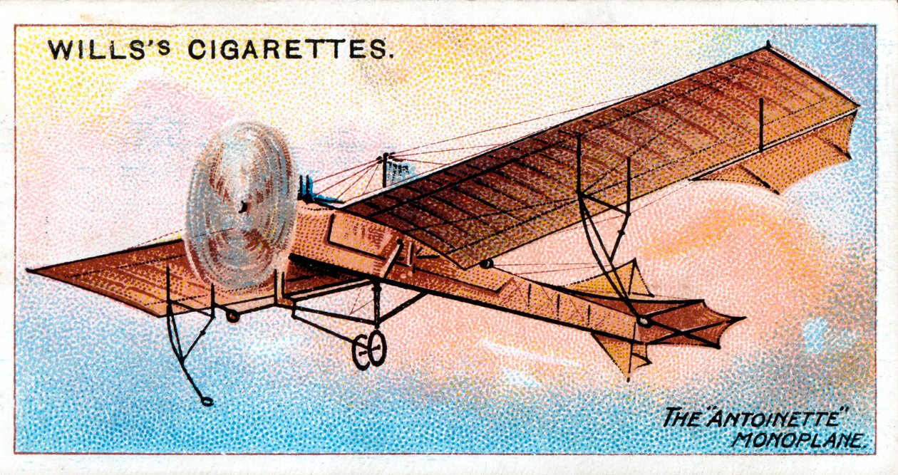 Antoinette monoplano do aviador francês Hubert Latham, c1910 de Unbekannt