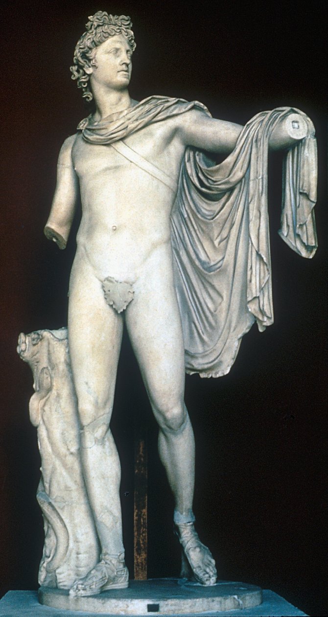 Apollo Belvedere, estátua do grego clássico, c400-323 aC de Unbekannt