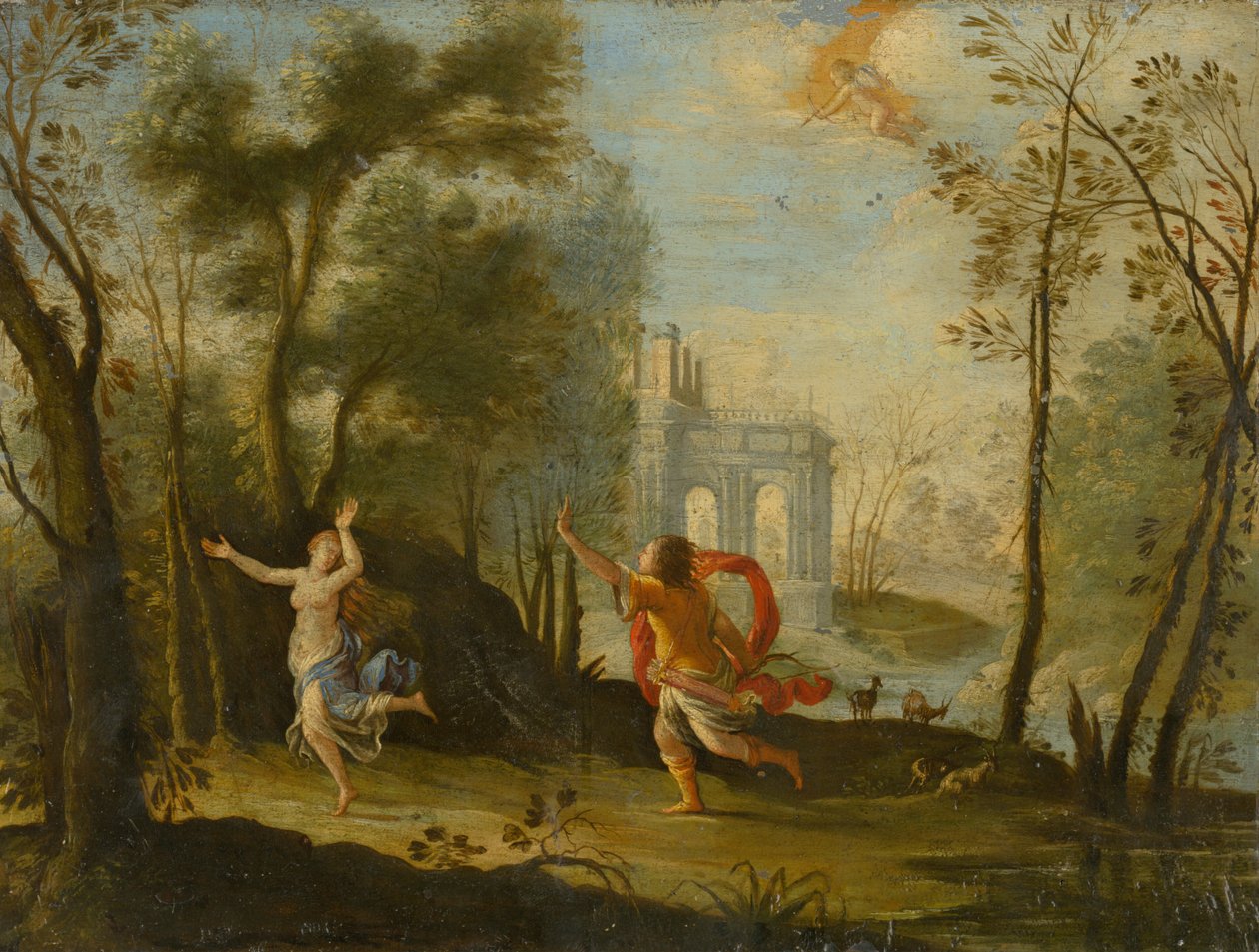 Apollo Pursuing Daphne de Unbekannt