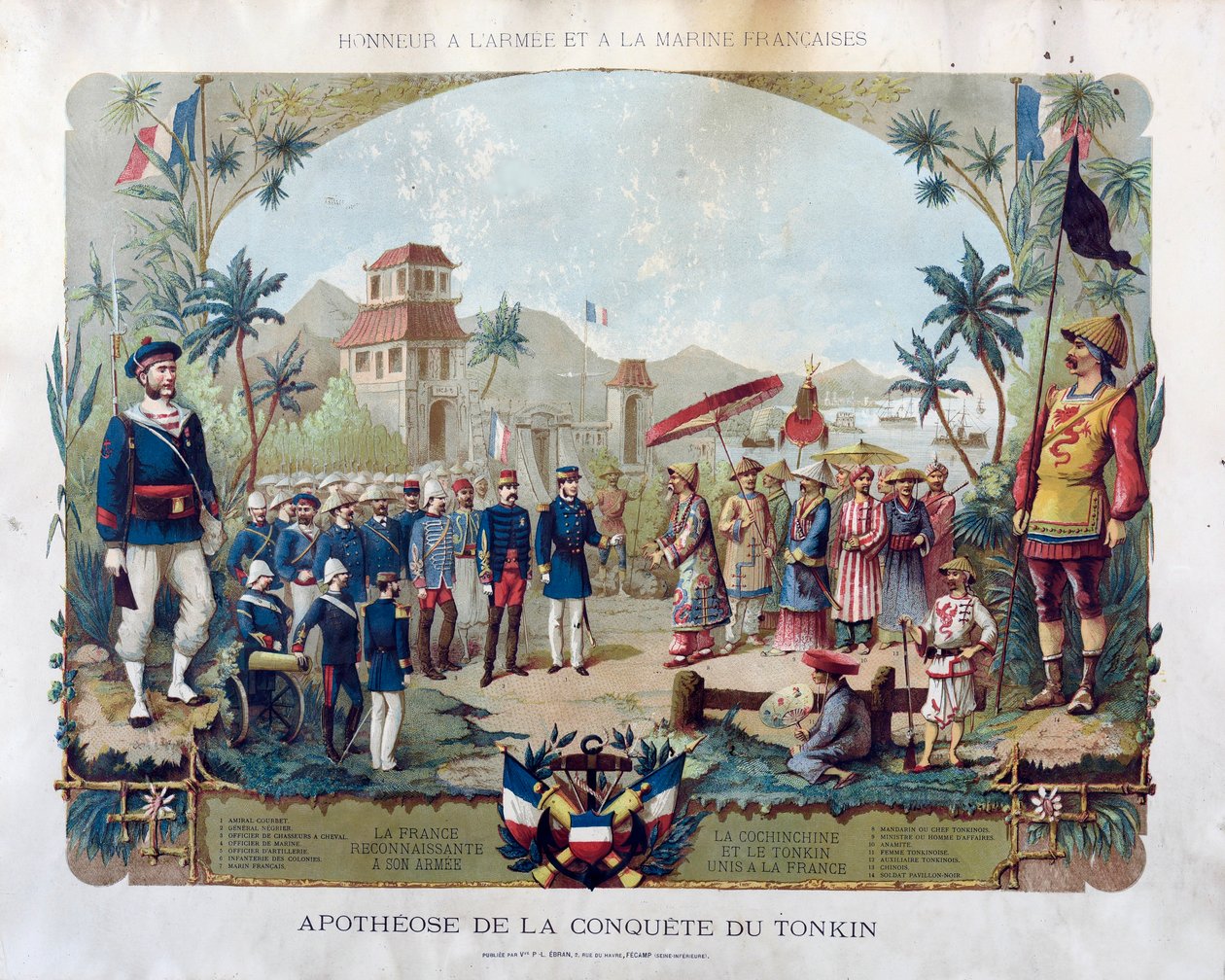 Apoteose da conquista de Tonkin, ca 1885. de Unbekannt
