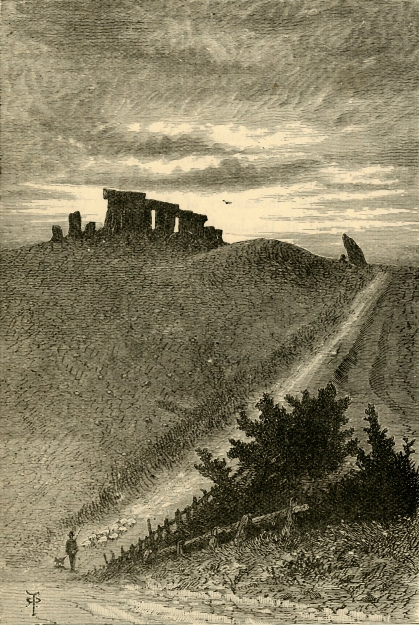 Aproximação a Stonehenge do Oriente, 1898. de Unbekannt