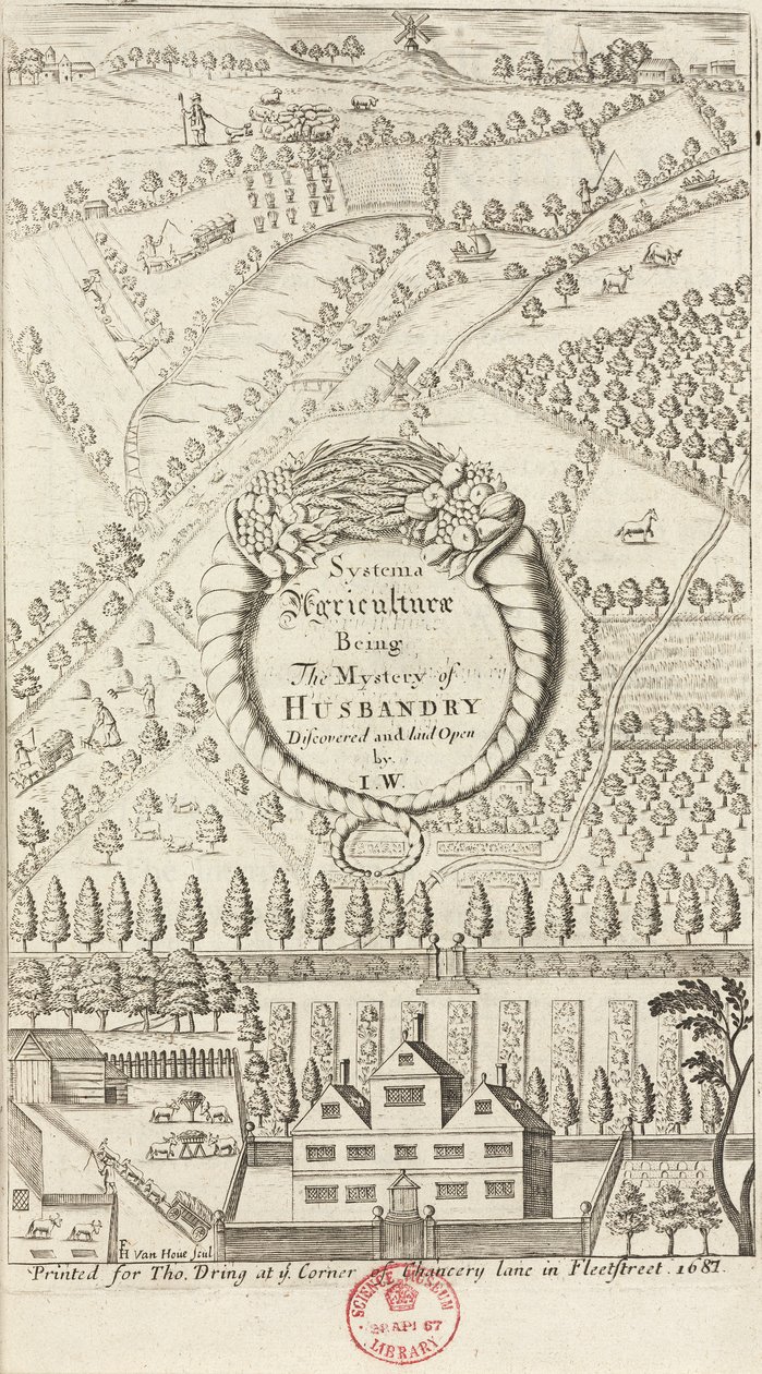 Arable Farming, Sowing & Growing Frontispiece a um livro sobre agricultura de Unbekannt