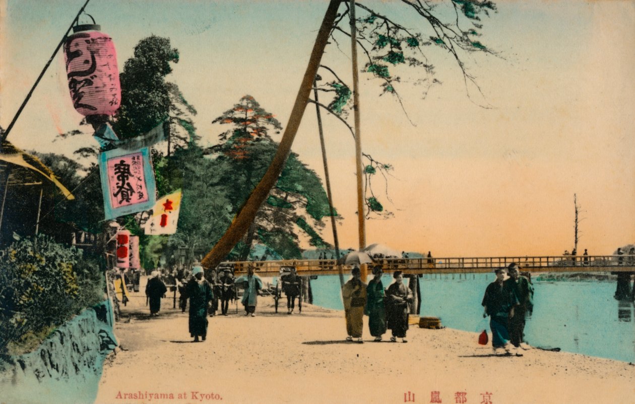 Arashiyama em Kyoto, c1900 de Unbekannt