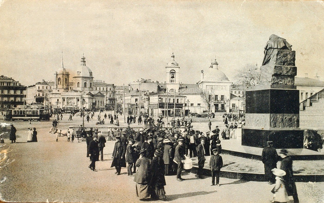 Praça Arbat, Moscou, Rússia, 1913 de Unbekannt