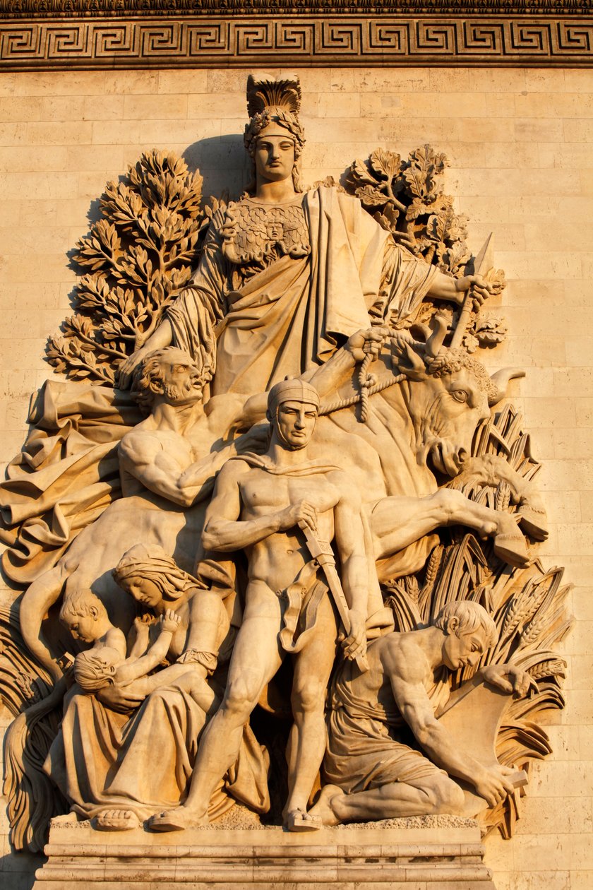 Escultura Arc de Triomphe : o Triunfo de Antoine Etex (1810), Paris, França de Unbekannt