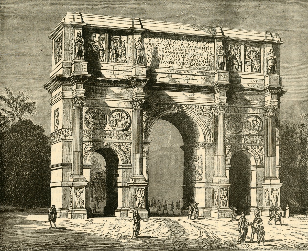 Arco de Constantino, 1890. de Unbekannt