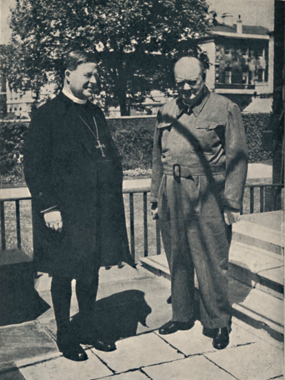 Arcebispo de Canterbury no número 10, Downing Street, c1943, 1945. de Unbekannt