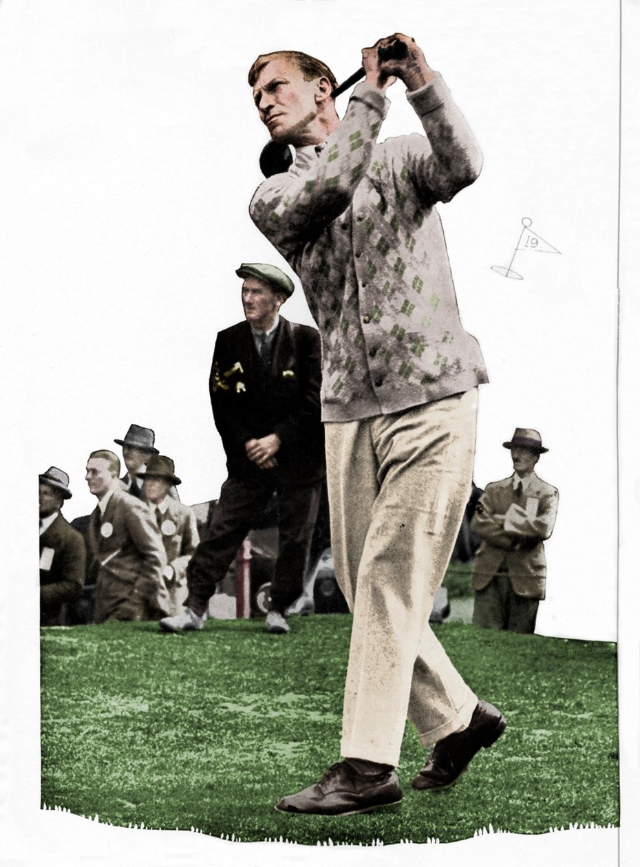 Archie Compston se aproxima: Eu não tenho utilidade para um clube sem cabines, c1935 1935. de Unbekannt