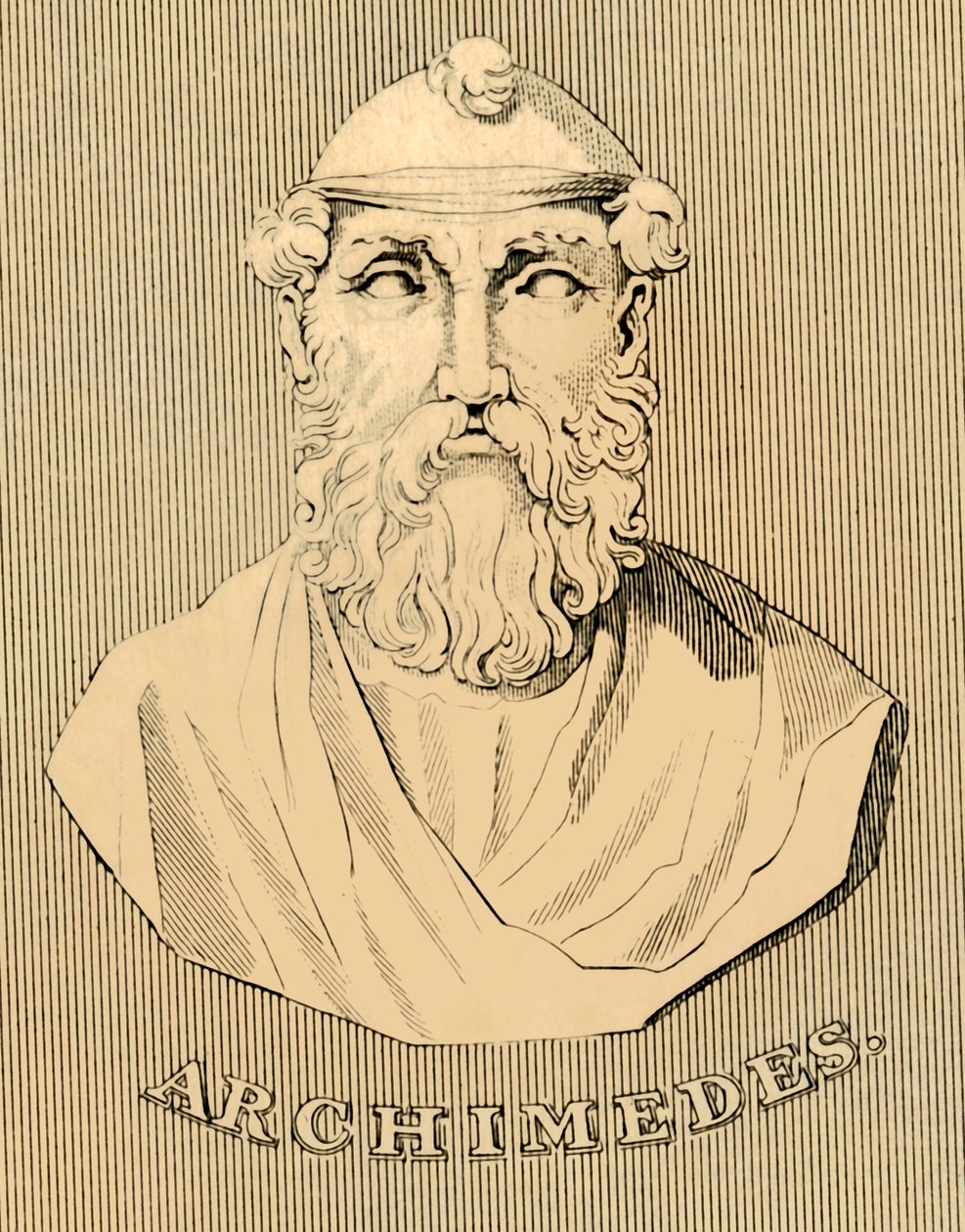 Arquimedes, c287-212 aC, 1830. de Unbekannt