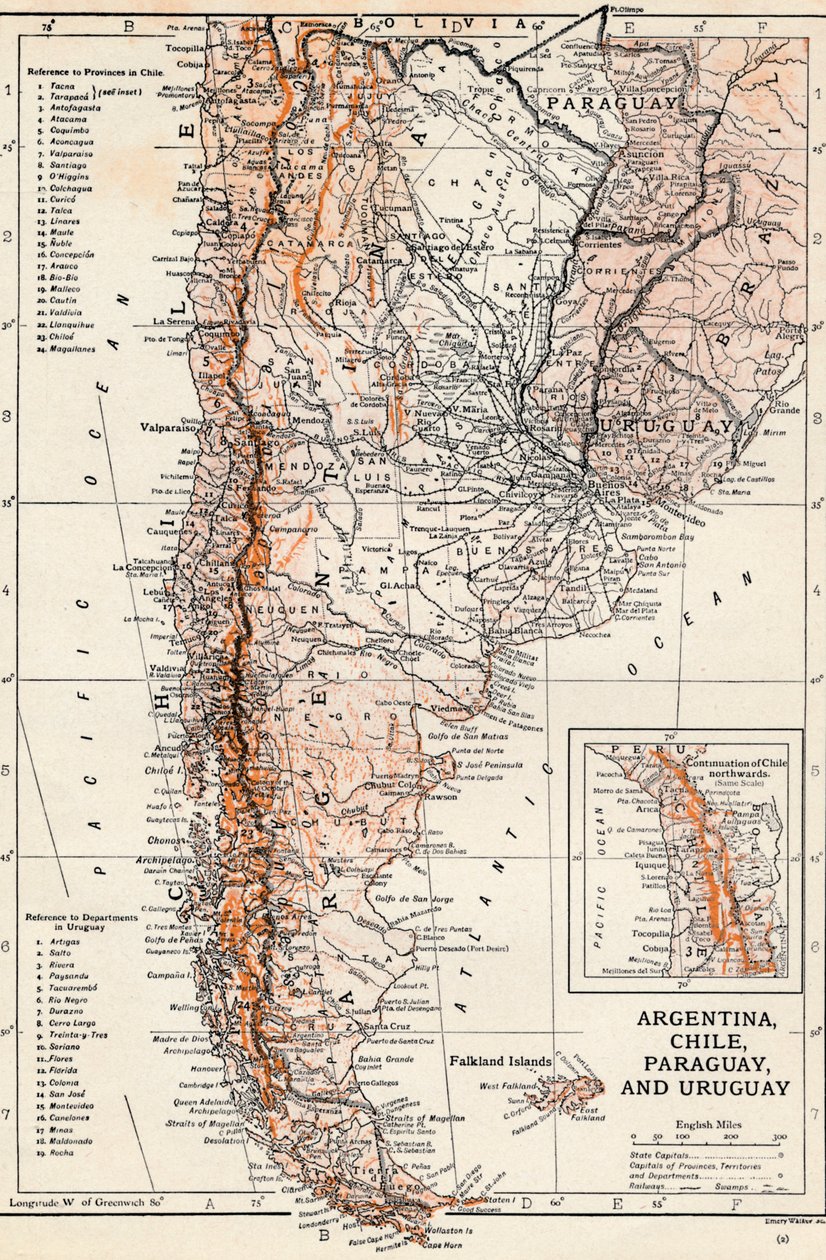 Argentina, Chile, Paraguai e Uruguai de Unbekannt