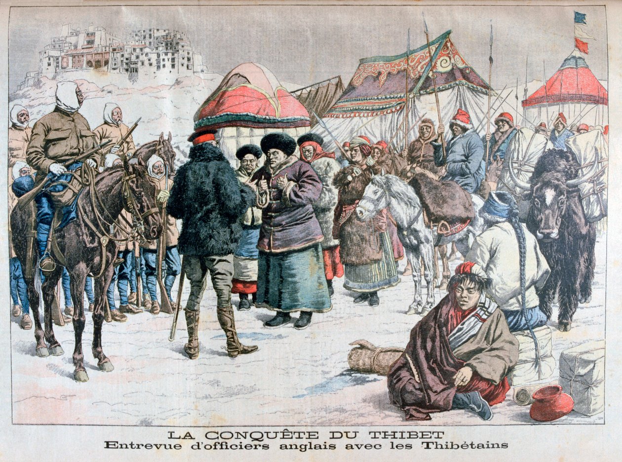 Invasão armada do Tibete pelas forças britânicas e indianas, 1904 de Unbekannt
