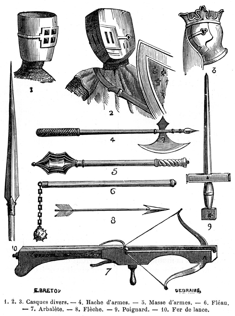 Armadura e armas do século XIII 1882-1884 de Unbekannt