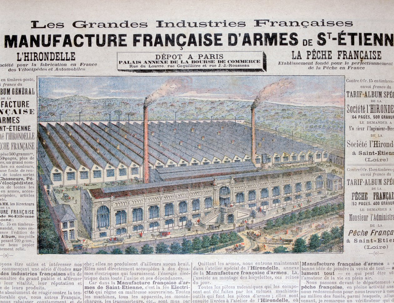 Indústria de fabricação de armas, St Etienne, 1896 de Unbekannt
