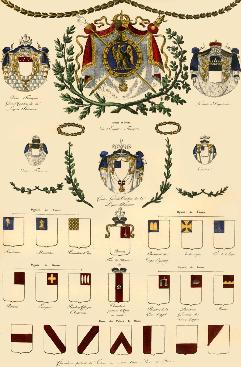 Armas do império francês e da nobreza imperial, 1806, 1921. de Unbekannt