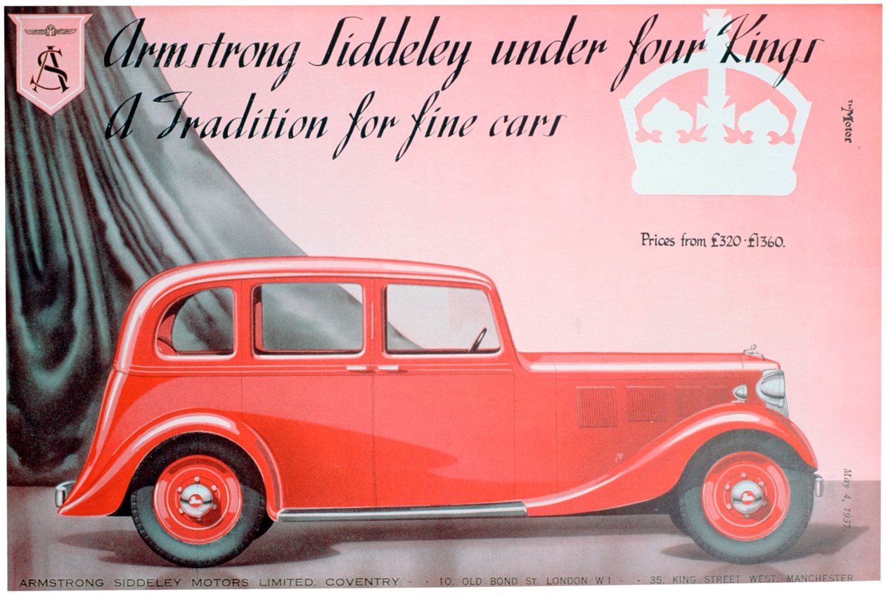 Anúncio de Armstrong Siddeley Motors, 1937 de Unbekannt