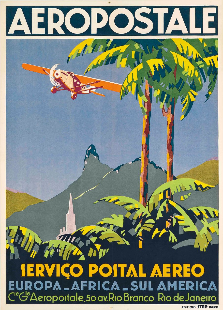 Aéropostale. Rio de Janeiro, ca 1928-1930. de Unbekannt