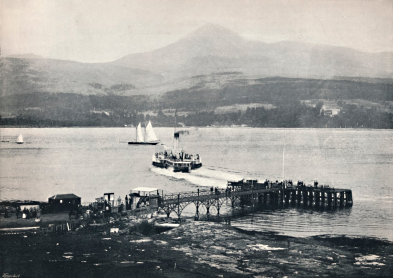 Arran - Cais de Brodick e Goatfell, 1895 de Unbekannt