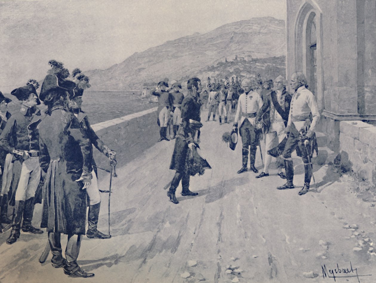 Organização da Capitulação de Massénas em Cornigliano, perto de Gênova, 1896 de Unbekannt
