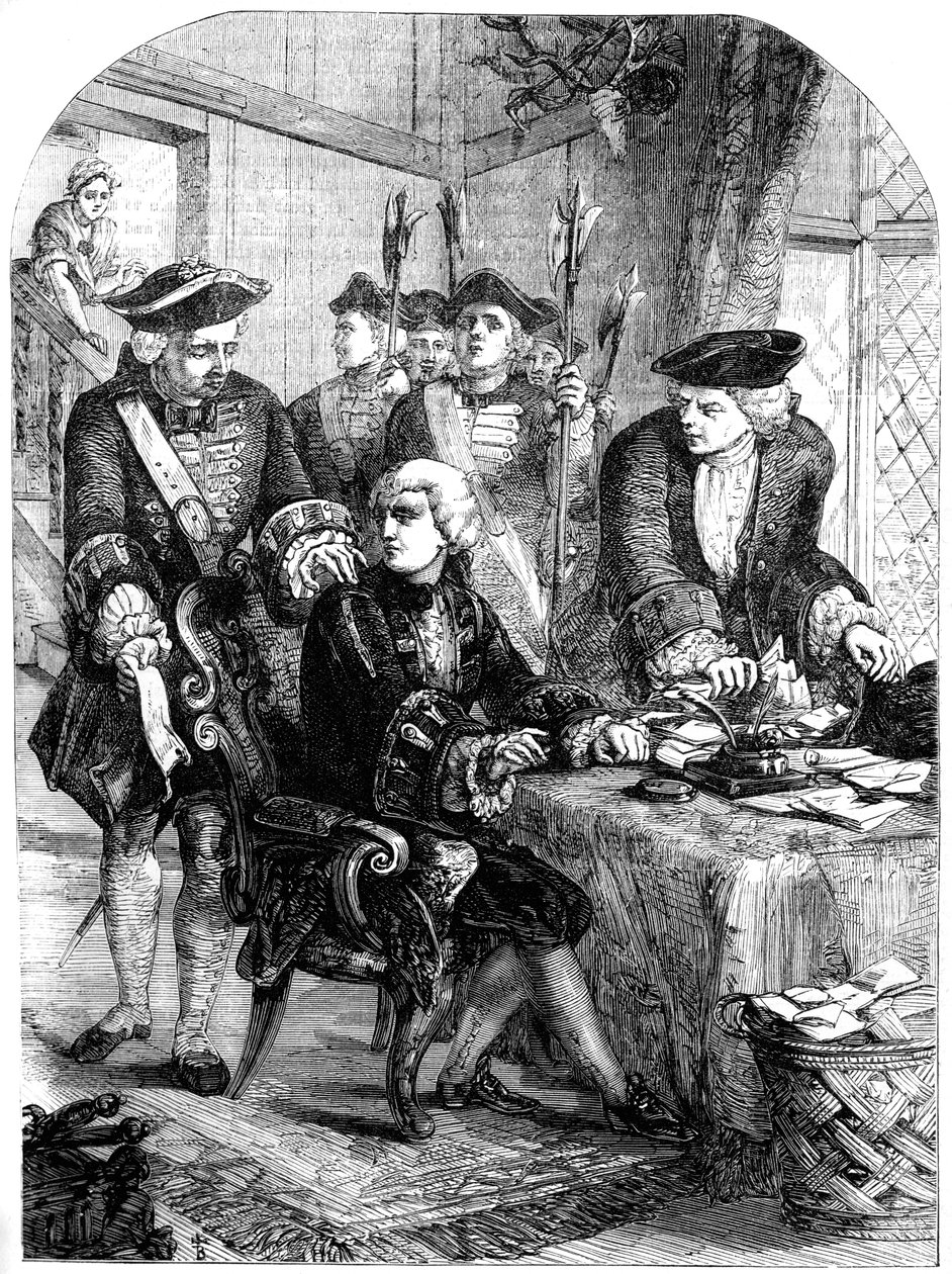 Detenção de Sir William Wyndham, c1715, século XIX de Unbekannt