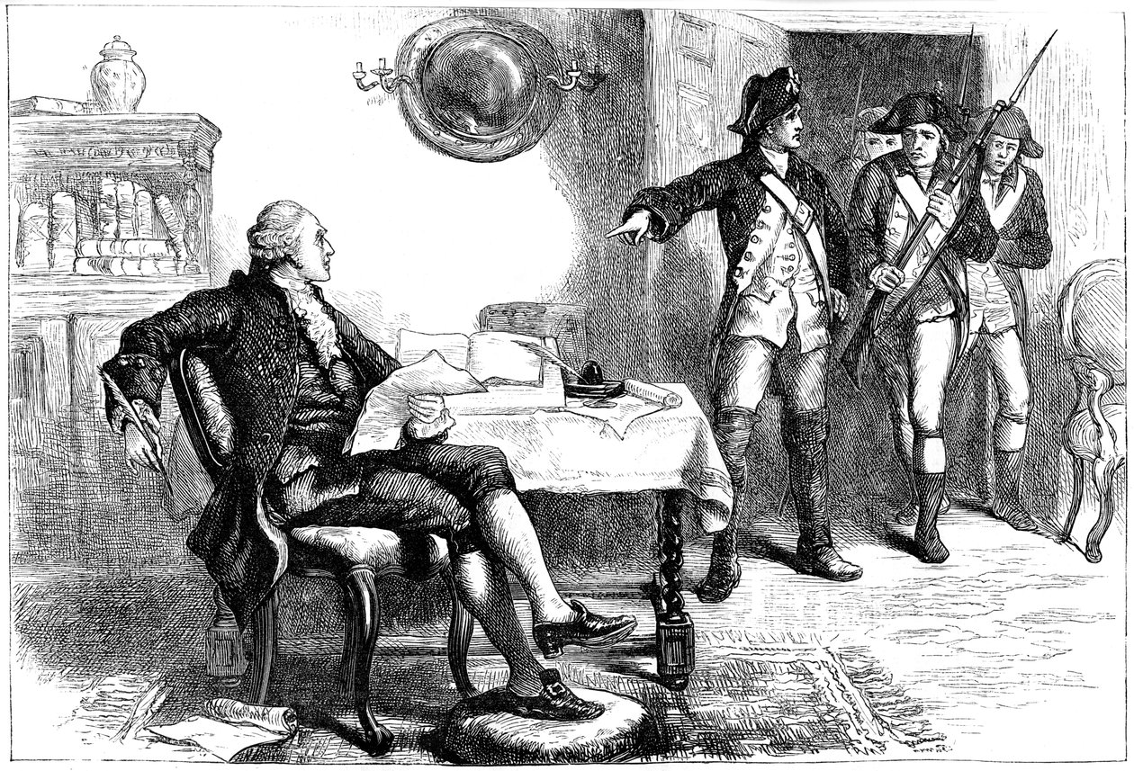 Detenção de William Franklin, Nova Jersey, 1776 c1880 de Unbekannt