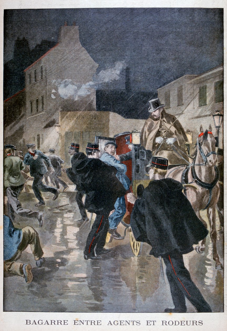 Preso pela polícia, Paris, 1900 de Unbekannt