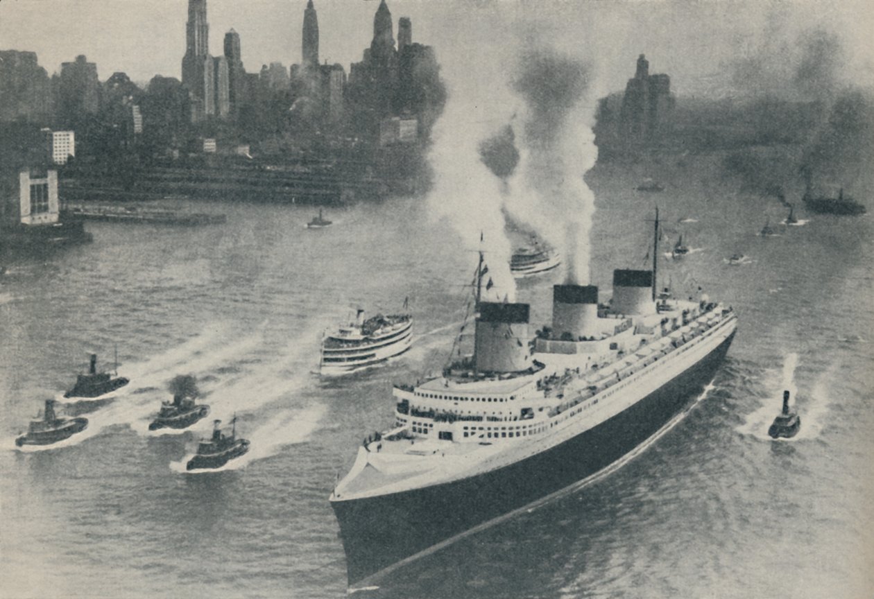 Chegada a Nova York da Normandia, 1936 de Unbekannt