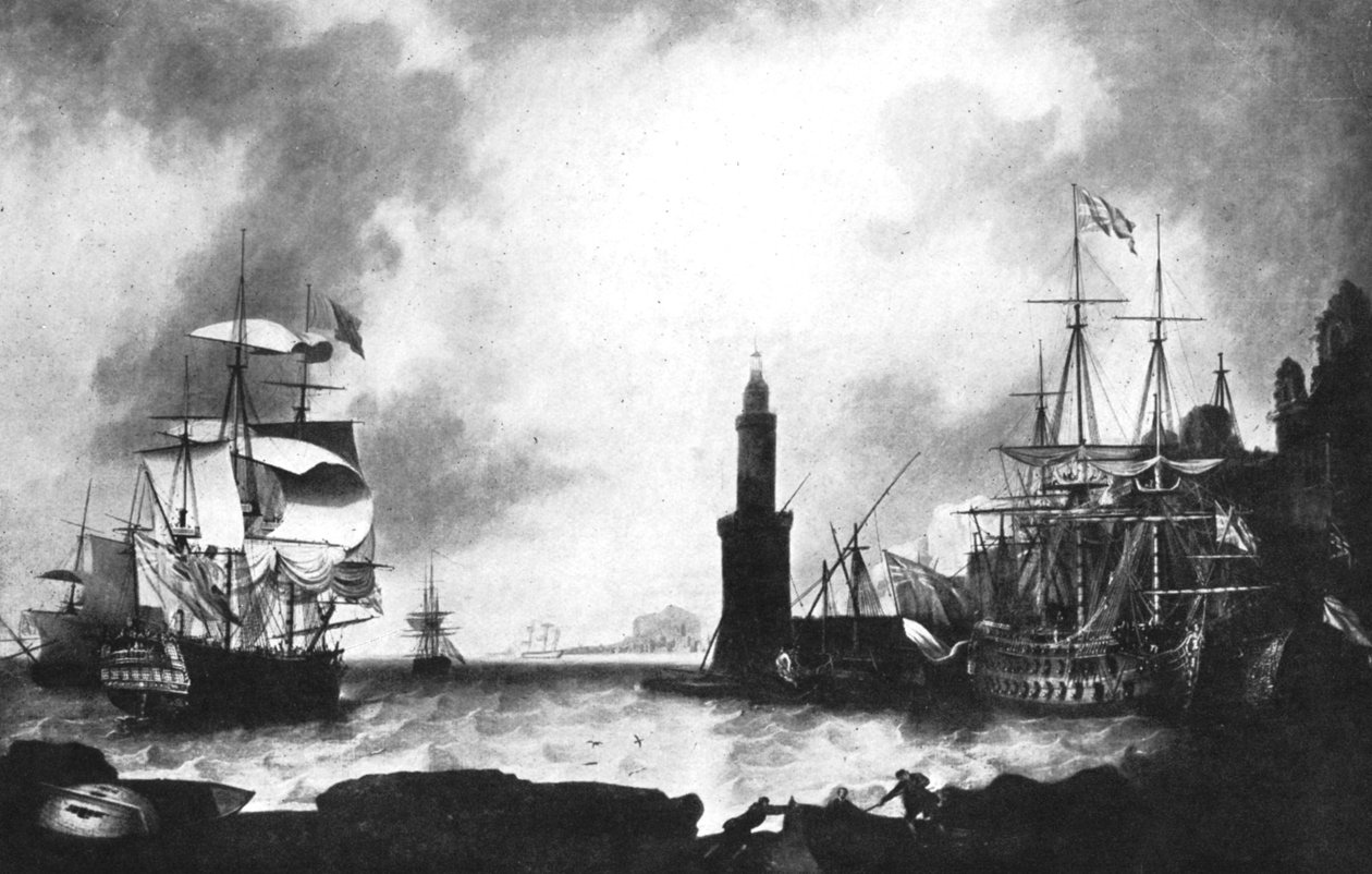 Chegada da vanguarda do HMS de Unbekannt
