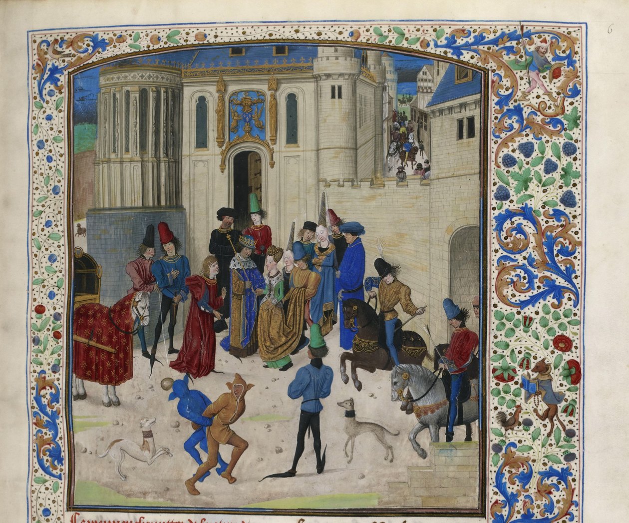 Chegada de Isabel da Baviera a Paris, ca 1470-1475. de Unbekannt