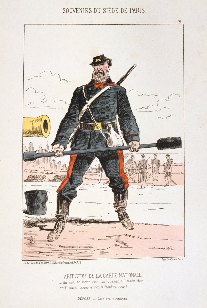 Artilharia da Guarda Nacional, Cerco a Paris, 1870-1871 de Unbekannt