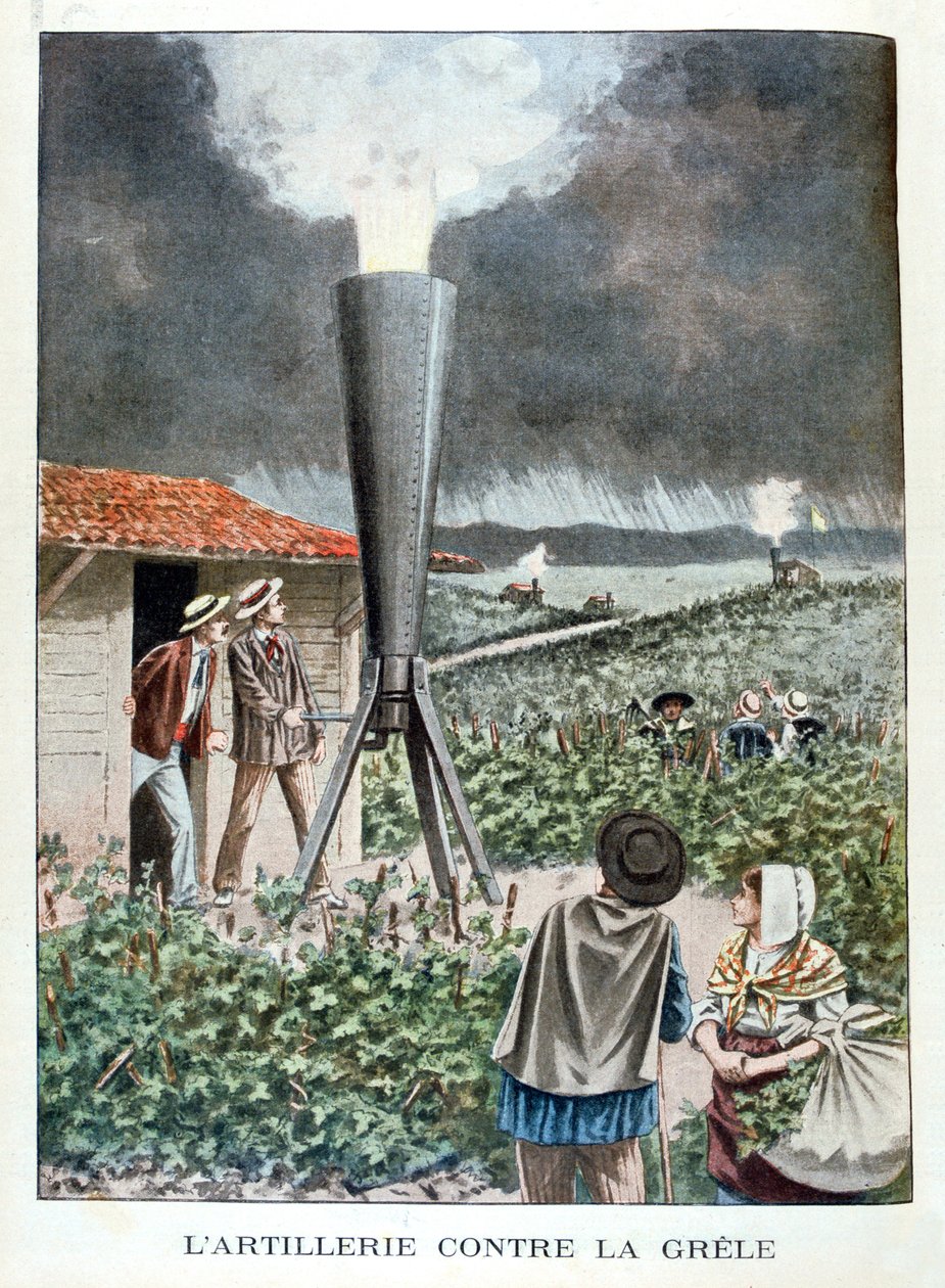 Artilharia contra a tempestade de granizo, 1901 de Unbekannt