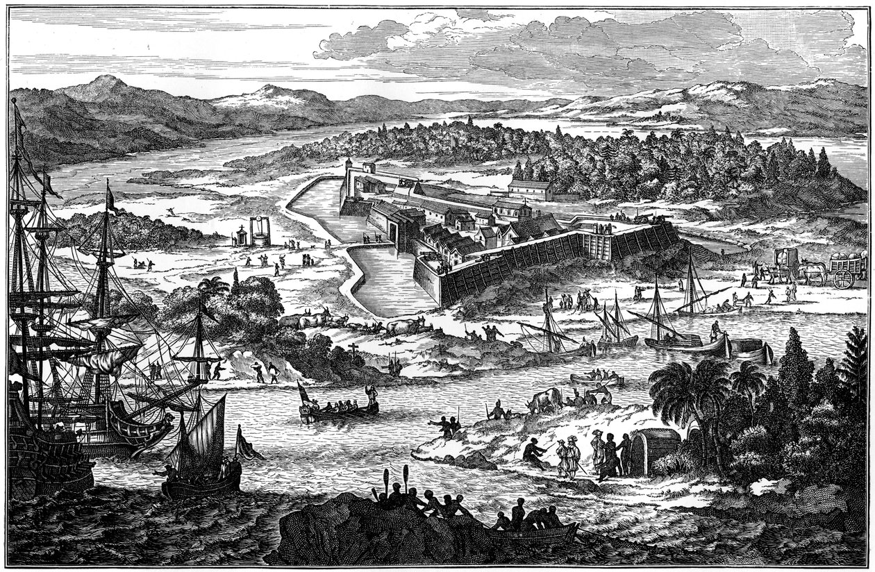 Arx Carolina, o antigo assentamento fortificado em Charleston, Carolina do Sul, c1673 1901 de Unbekannt