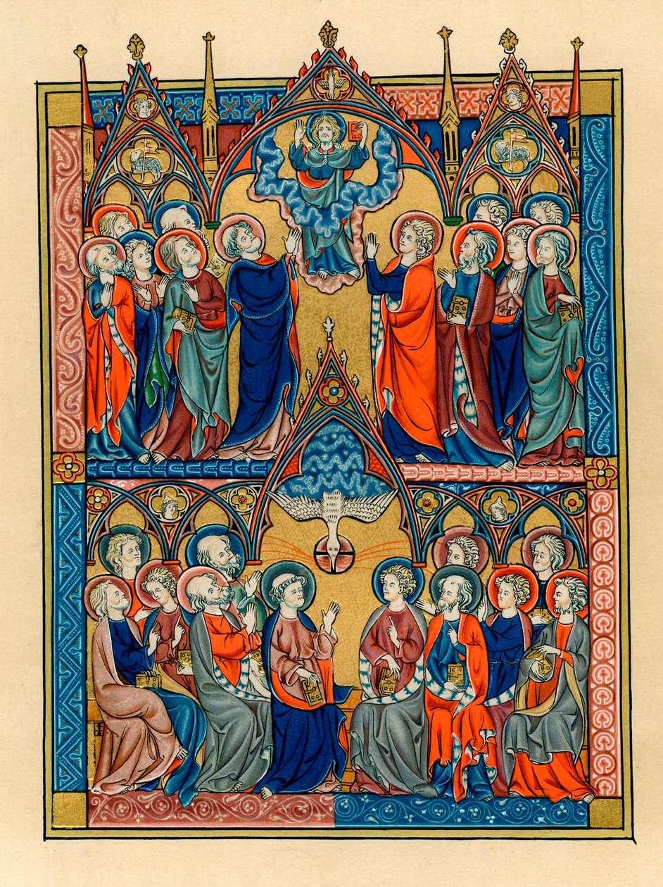 Ascensão e Pentecostes, 1290-1300 de Unbekannt