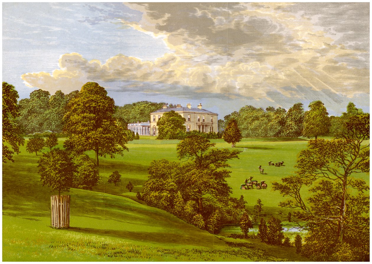 Ashcombe Park, Staffordshire, casa da família Sneyd, c1880 de Unbekannt