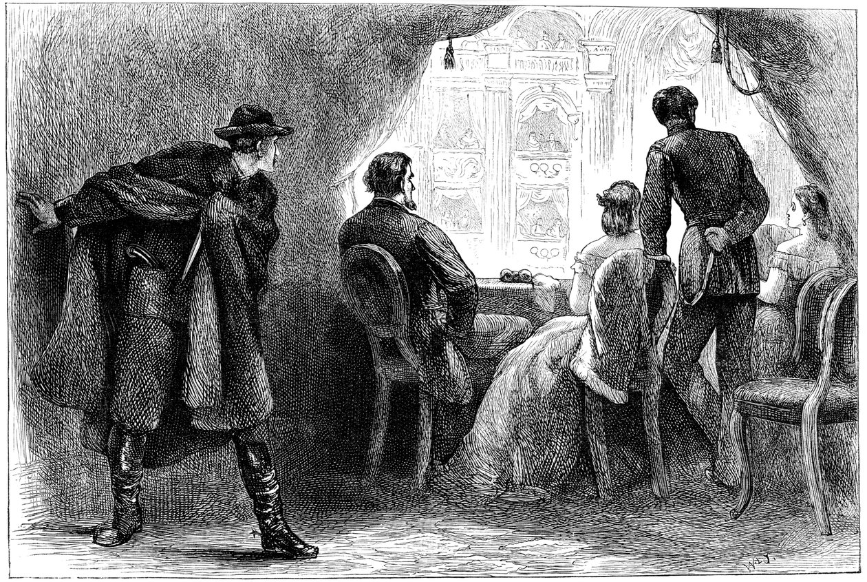 Assassinato do Presidente Lincoln, Washington DC, 1865 c1880 de Unbekannt