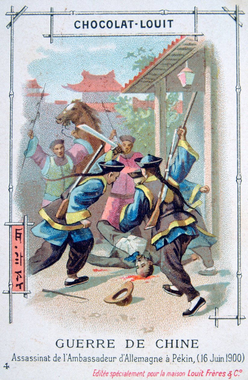 Assassinato do Embaixador Alemão em Pequim, Rebelião dos Boxers, China, 16 de junho de 1900 de Unbekannt