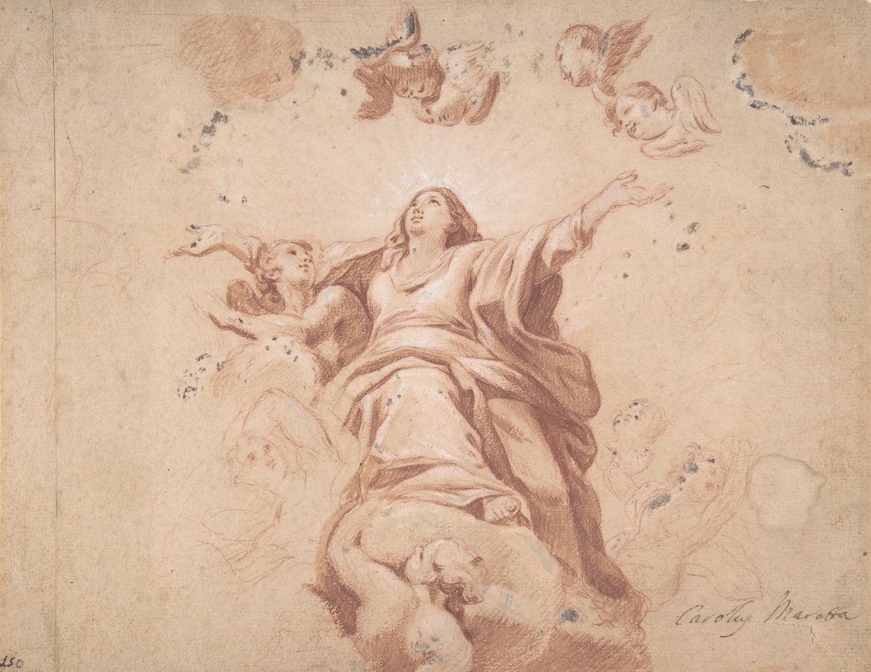 Assunção da Virgem depois de Carlo Maratta, século XVII. de Unbekannt