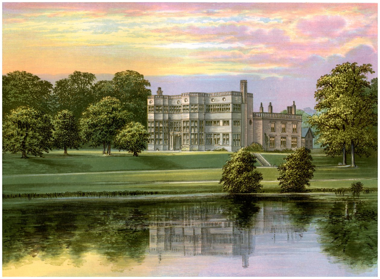 Astley Hall, Lancashire, casa do Barão de Hoghton, c1880 de Unbekannt