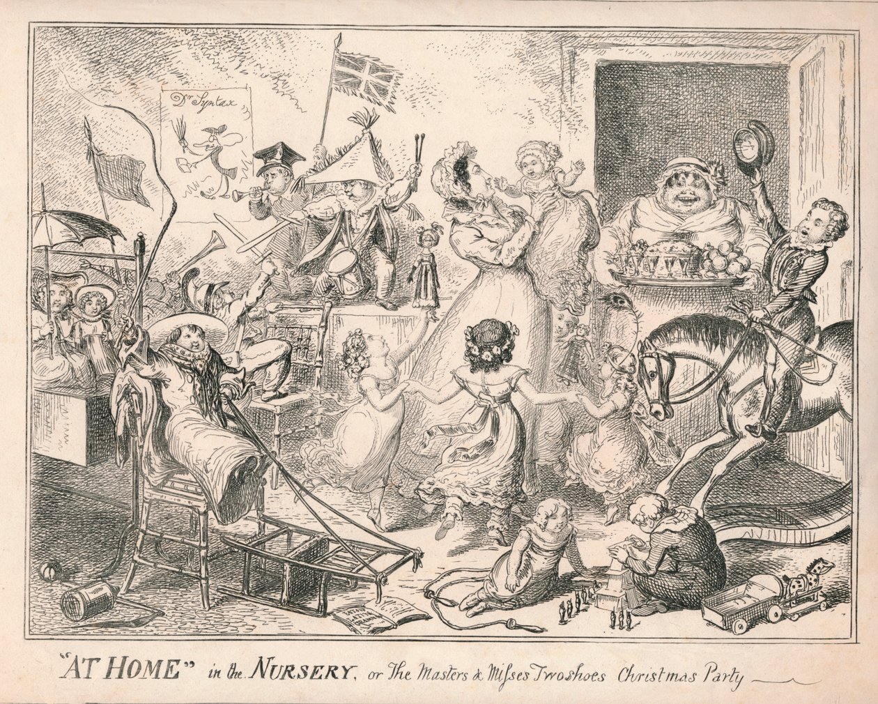 Em casa, no berçário, ou na festa de Natal dos mestres e das senhoras dois sapatos, 1835. de Unbekannt