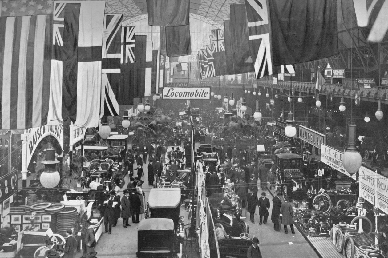 Em uma exposição de automóveis, Agricultural Hall, Islington, Londres, 1902 1903 de Unbekannt