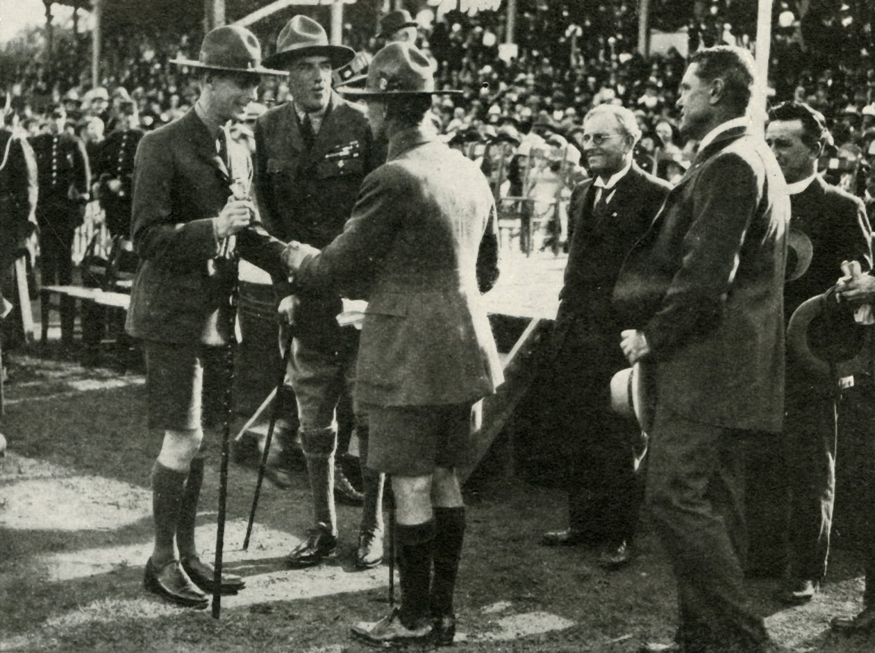 No desfile de escoteiros e guias, Adelaide, Austrália, 1927, 1937. de Unbekannt