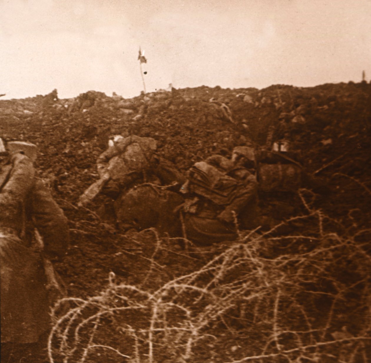 Ataque, Les Éparges, norte da França, 1915 de Unbekannt