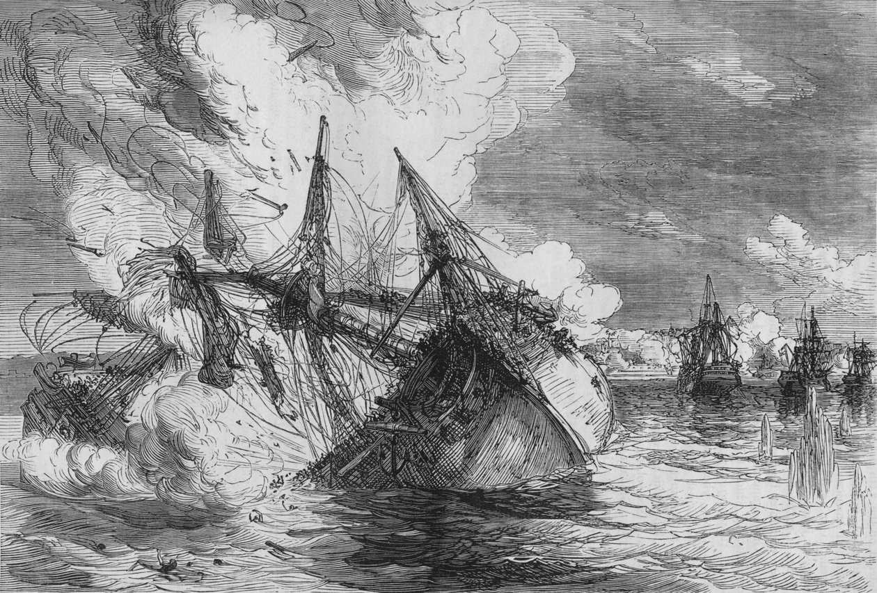 Ataque a Nova Colonia, c1880 de Unbekannt