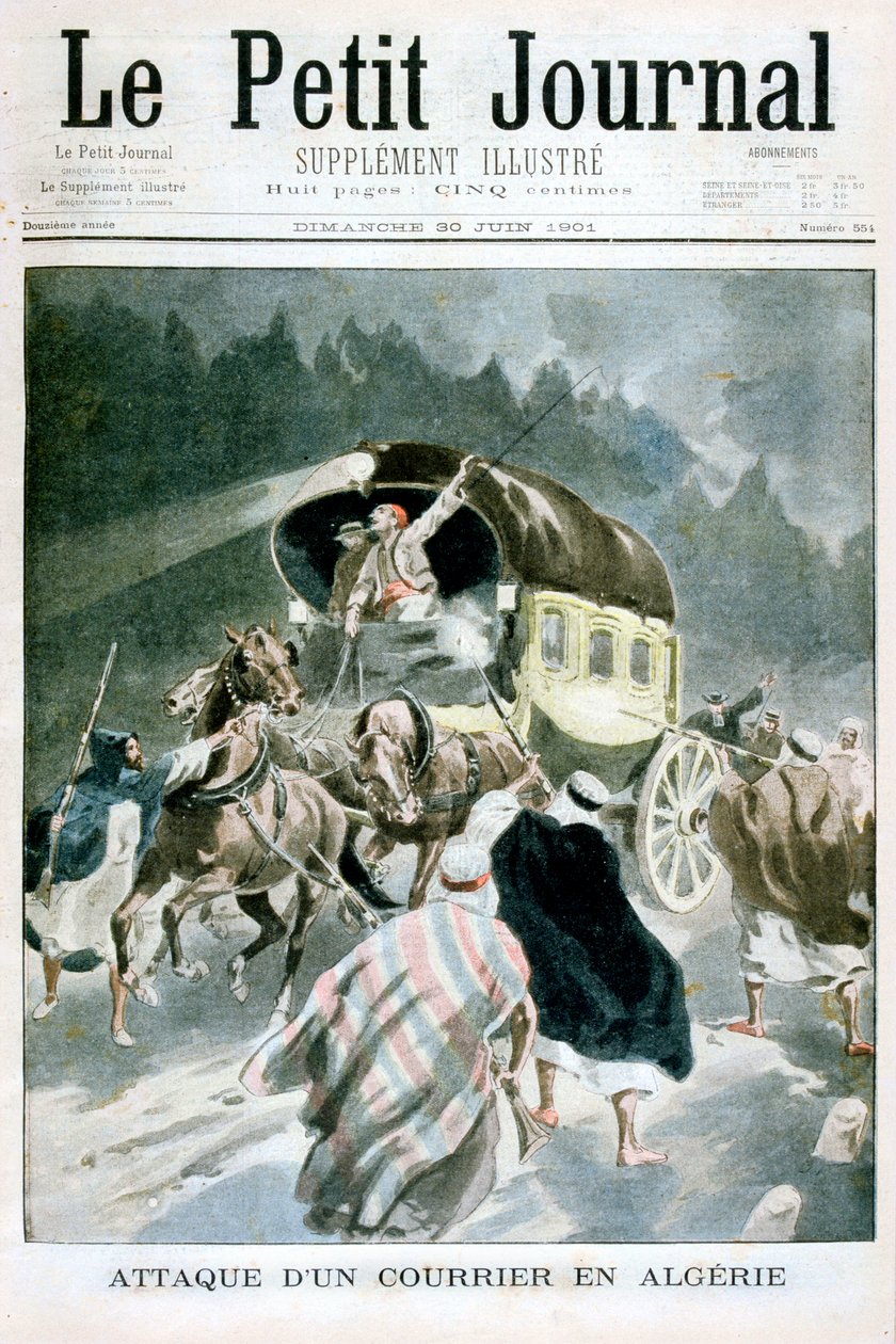 Ataque a um correio na Argélia, 1901 de Unbekannt