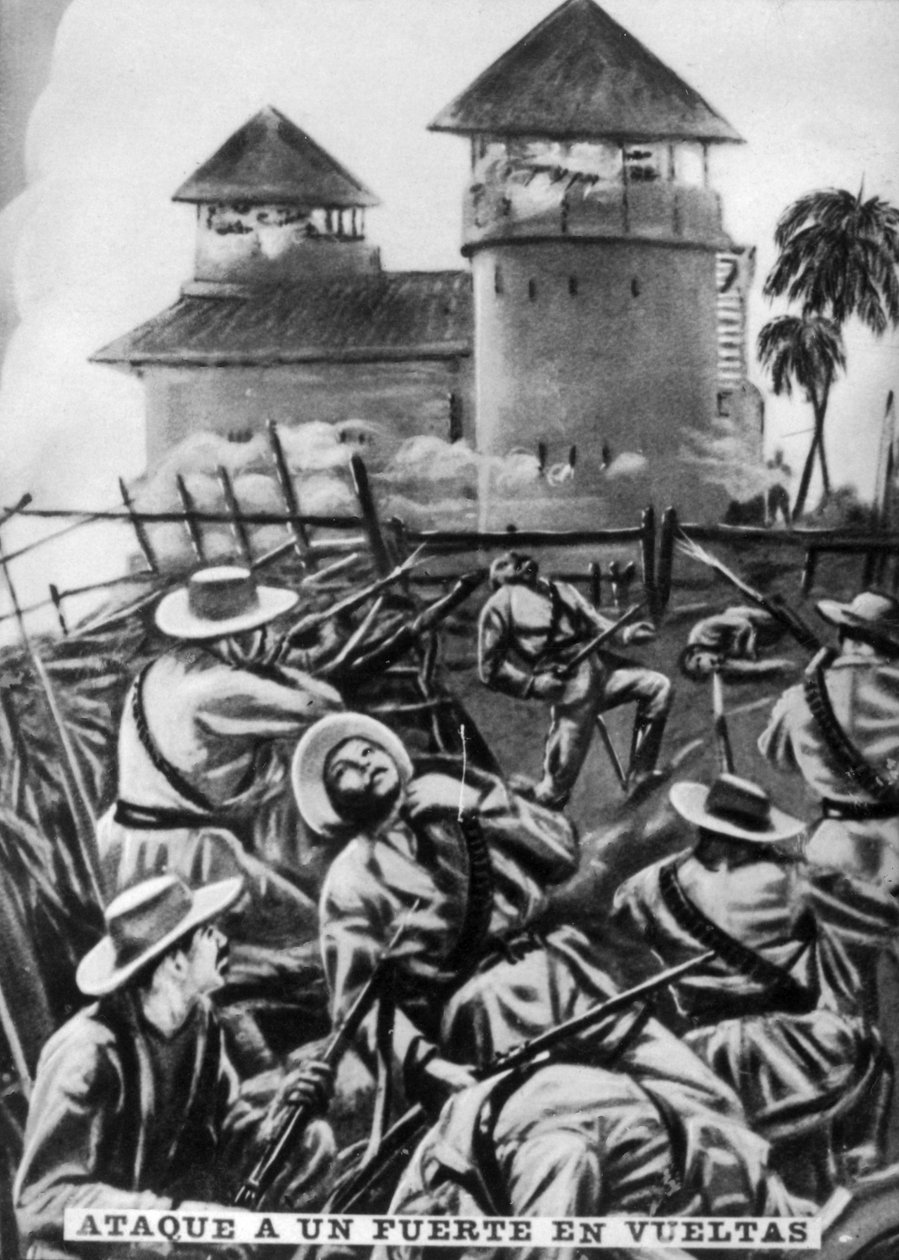 Ataque a um forte, janeiro de 1897, c1910 de Unbekannt