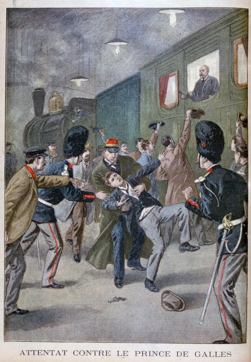 Tentativa de ataque a Edward, príncipe de Gales em Bruxelas, 1900 de Unbekannt