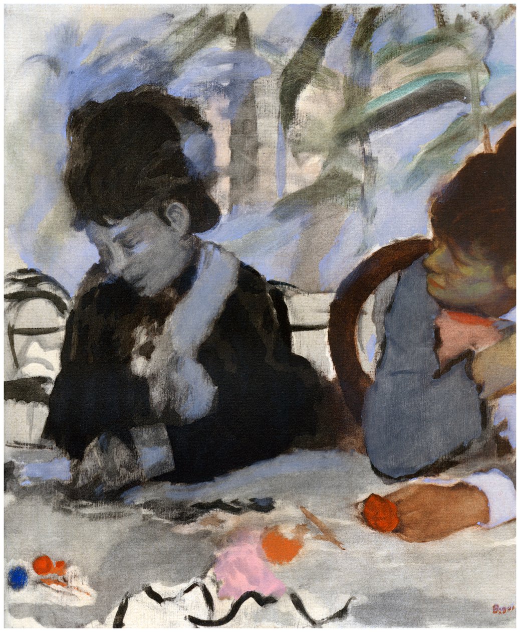 No Café, c1877-1880 1958 de Unbekannt
