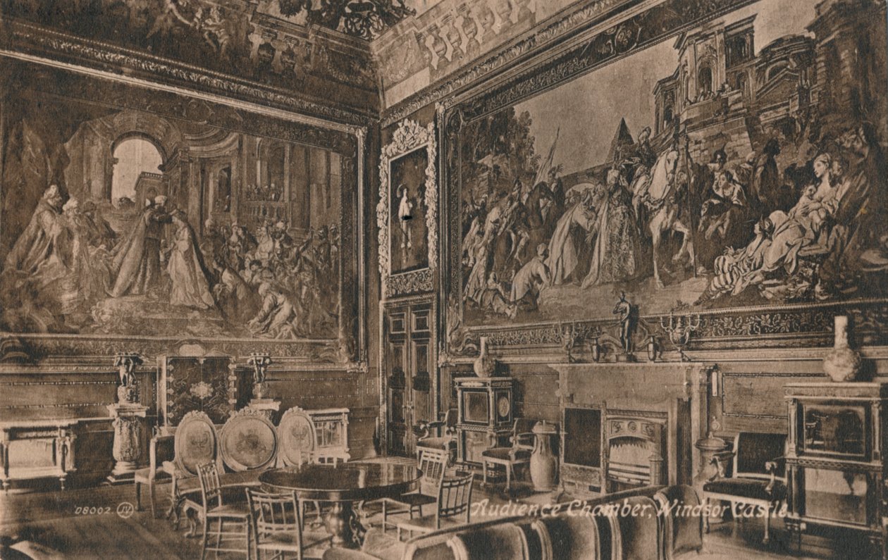 Câmara de Audiência, Castelo de Windsor, c1917 de Unbekannt